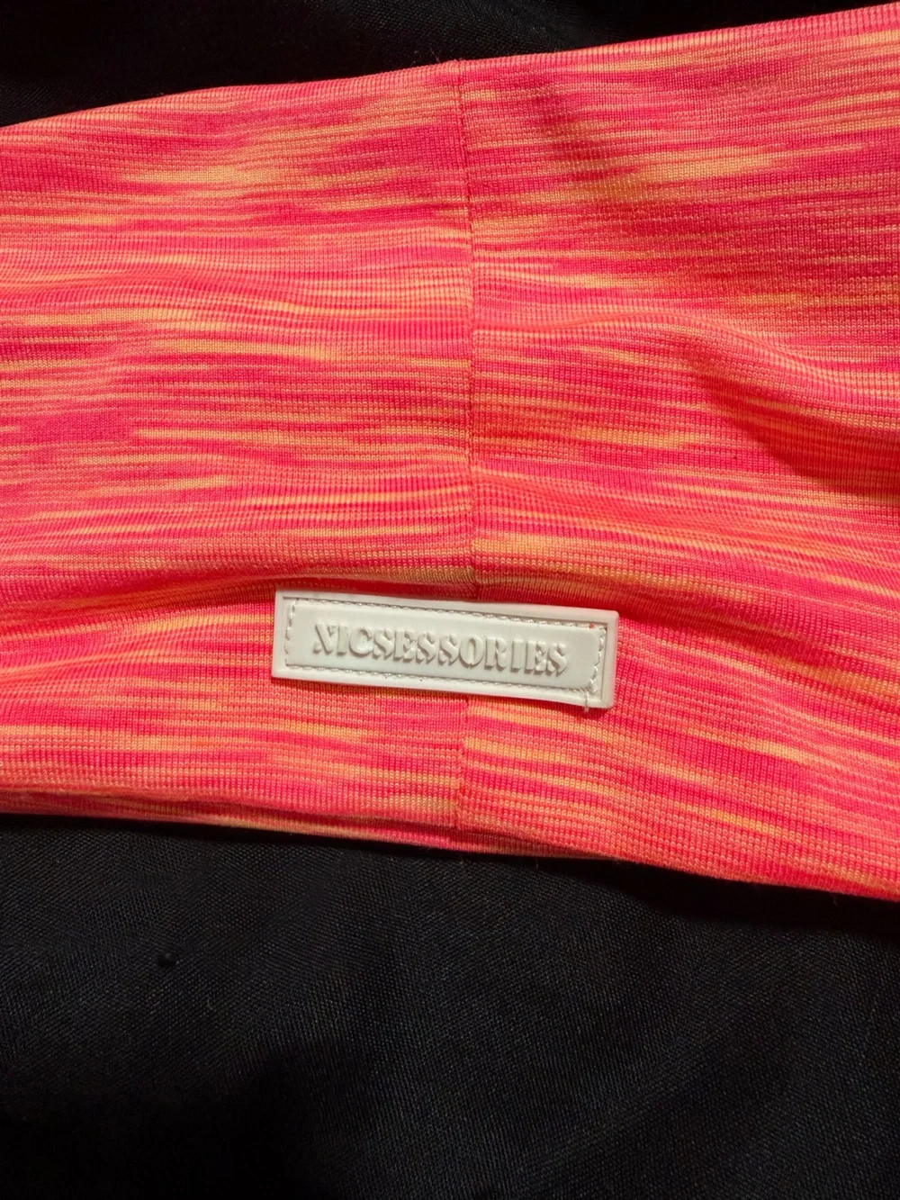 Women's Pink-Orange workout headband Nicessories